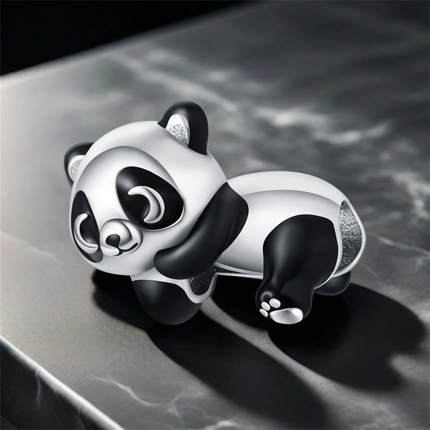 Hot 925 Sterling Silver Cute Panda Beads Fit Bracelets Decoration DIY Birthday Party Fine Gifts Jewelry Bracelets Accessories 6