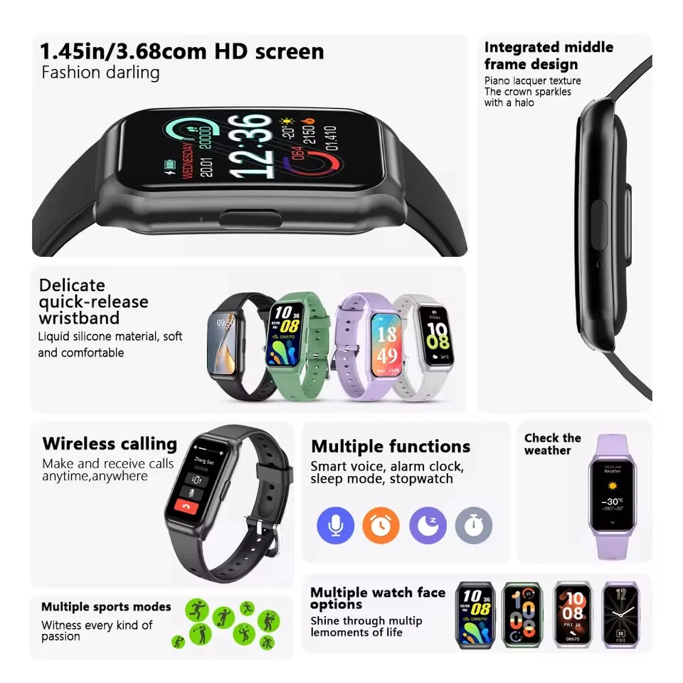 스마트워치 여성 남성 AMOLED 스크린 건강 심박수 모니터링 블루투스 통화 방수 야외 스포츠 통화 스마트워치 HW12
