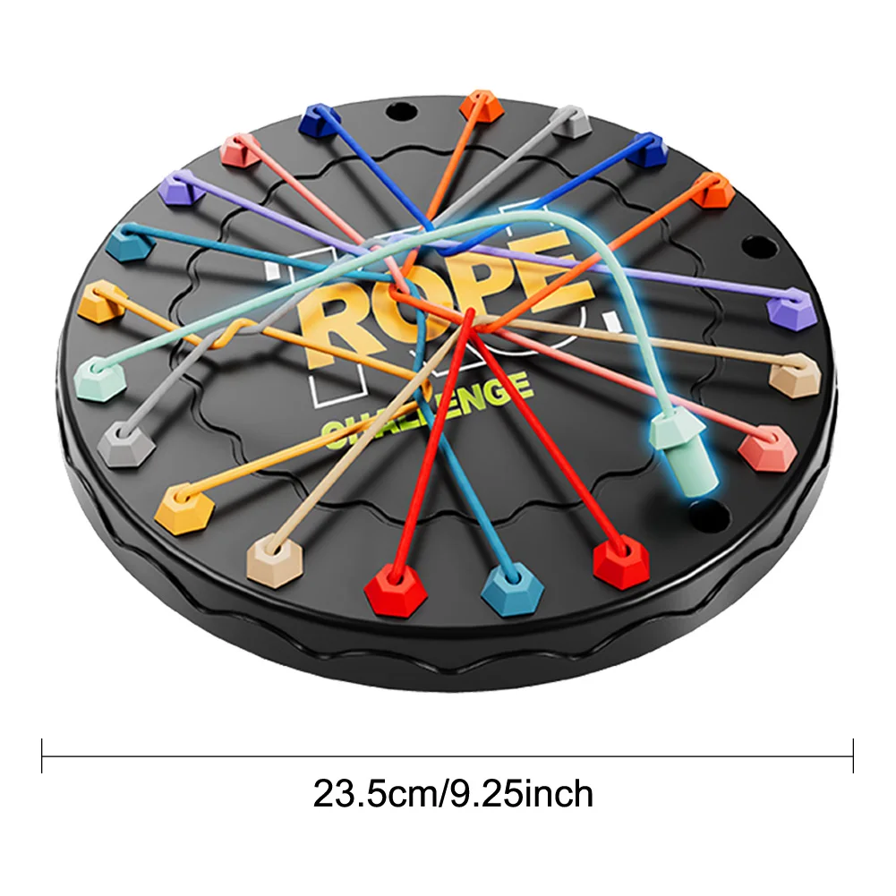 Kid Rope Knots Puzzle Social Board Game for Logic Thinking Challenge