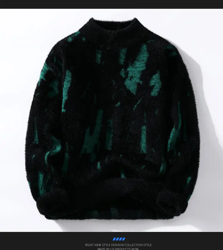 Description Picture 6 of itemBrand Clothing High Quality Fashion Sweaters/Male Loose Casual Knitted Pullover/Man Casual Round Neck Sweaters M-3XL