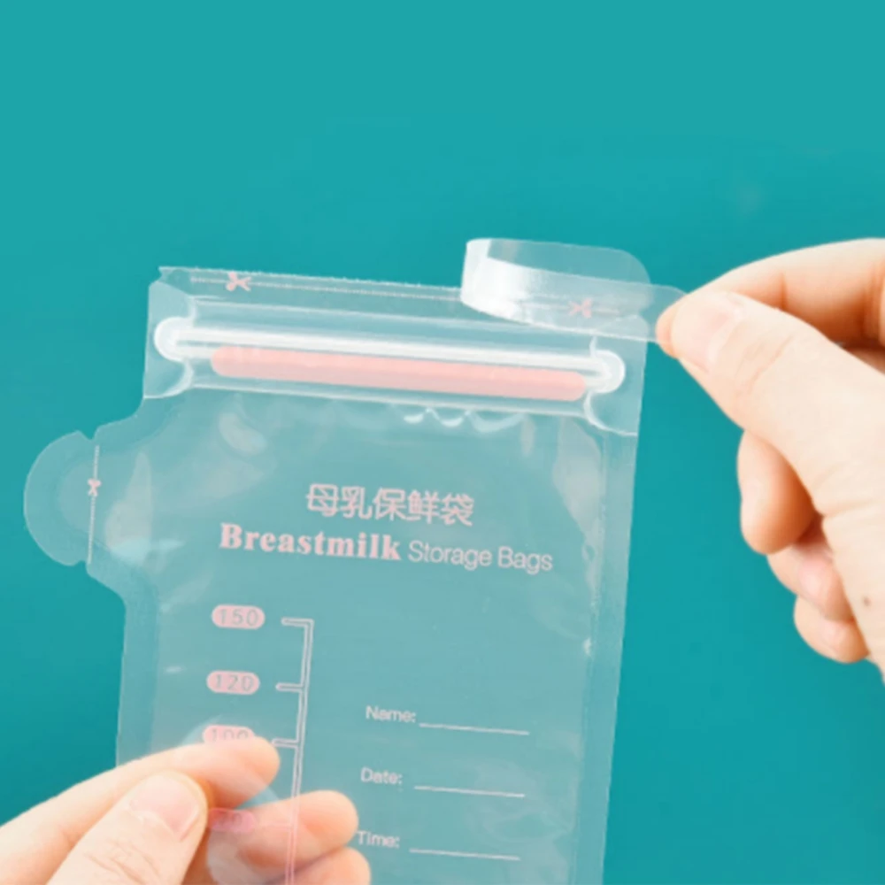 30pcs 100/250ml Milk Storage Bag Baby Safe Feeding Bags Feeding Milk Freezer Bags Mother Baby Food Storage Breast