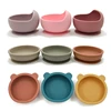 28Colors Baby Silicone Suction Bowls for Kids Waterproof Baby Feeding Tableware Spoon Children Dishes Kitchenware Infant Plates 1