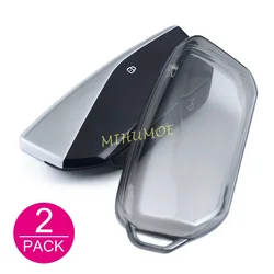 Sleek Black Transparent Car Key Fob Protector Case (2x Key Case)