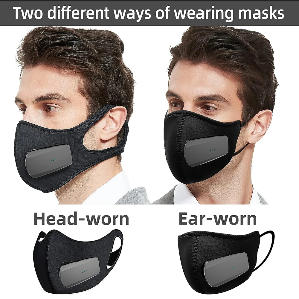Masque FFP2/FFP3 avec Ventilateur Anti-Buée Rechargeable