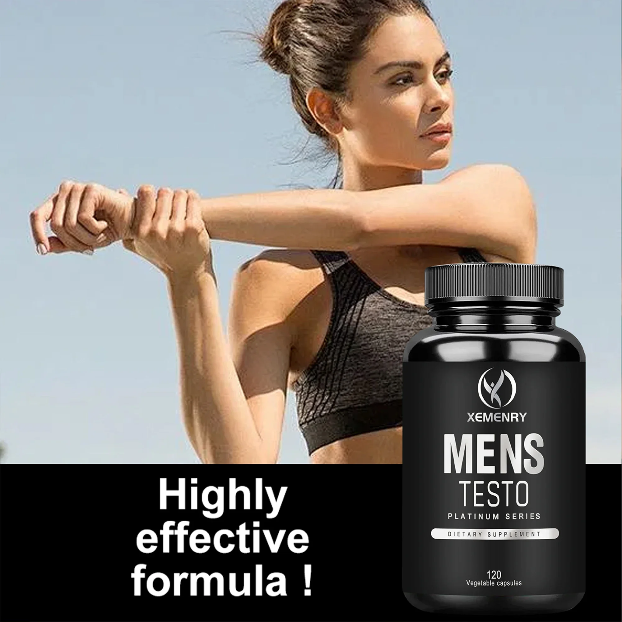 Men's Supplements-Reduces Fatigue, Enhances Male Function, Supports Muscle Growth, Vascular Function and Energy-120 Capsules
