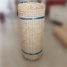 40CM/45CM X 15Meters Cane Webbing Natural Indonesian Real Rattan Chair Table Ceiling Background Wall Decor Furniture Material