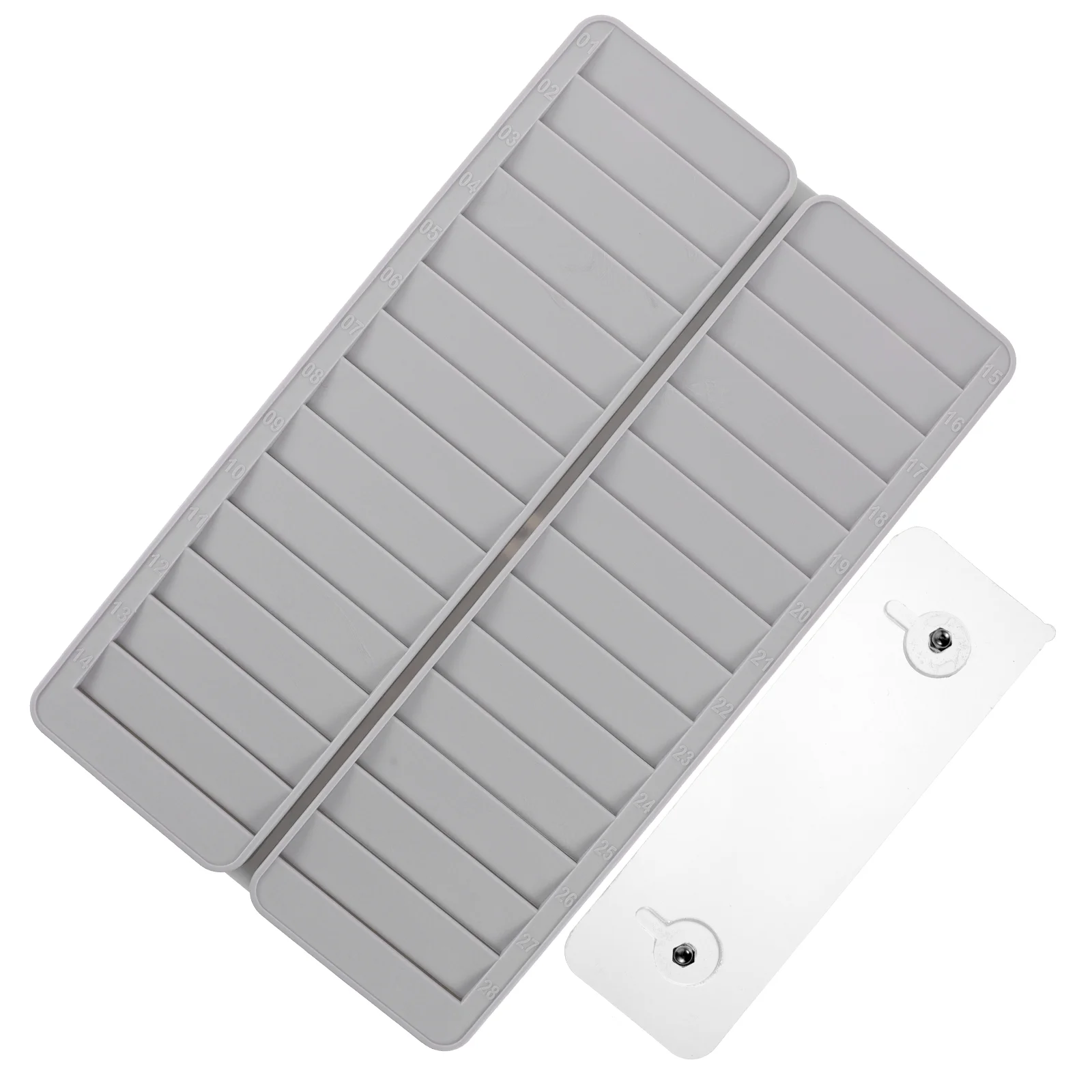 Plastic Slots Number Office Cards Holder Plastic Attendance Cards Rack Office Supply for School Hotel Retractable Card Holder