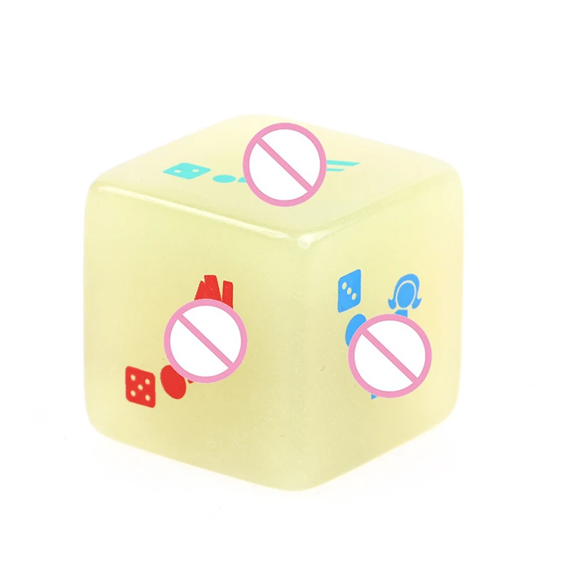 4 Sides Luminous Sex Dice Toys for Couples Adults Games Romance Love Hunour