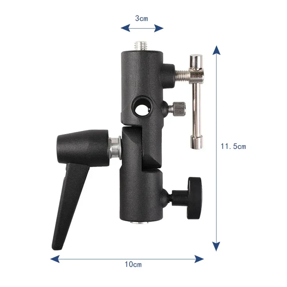 Camera Flash Bracket H-Type Mount Versatile Bracket Mounts Adapter With Umbrella Softbox Holder Live Tripod Light Parts 1pc fill light bracket