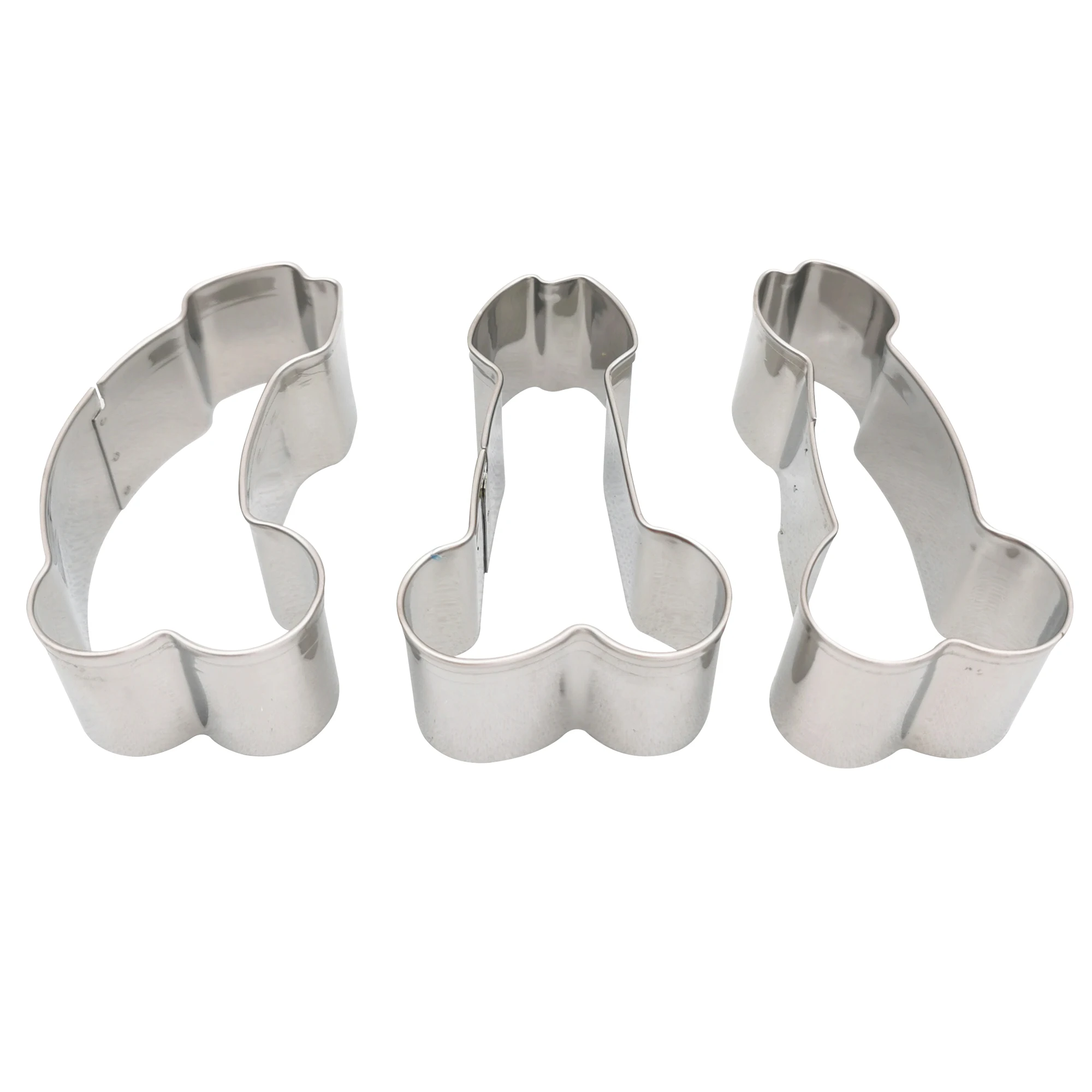 3pcs funny willy penis shape cookies Biscuit mold bridal shower bachelorette party decoration hen party Cooking Cutter DIY Mould