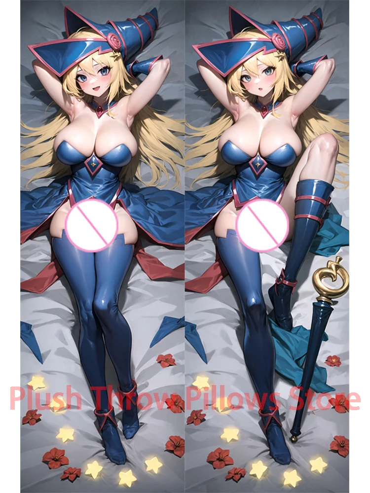 

Dakimakura anime black magician girl Yu-Gi-Oh! Double-sided Print Life-size body pillows cover Adult pillowcase