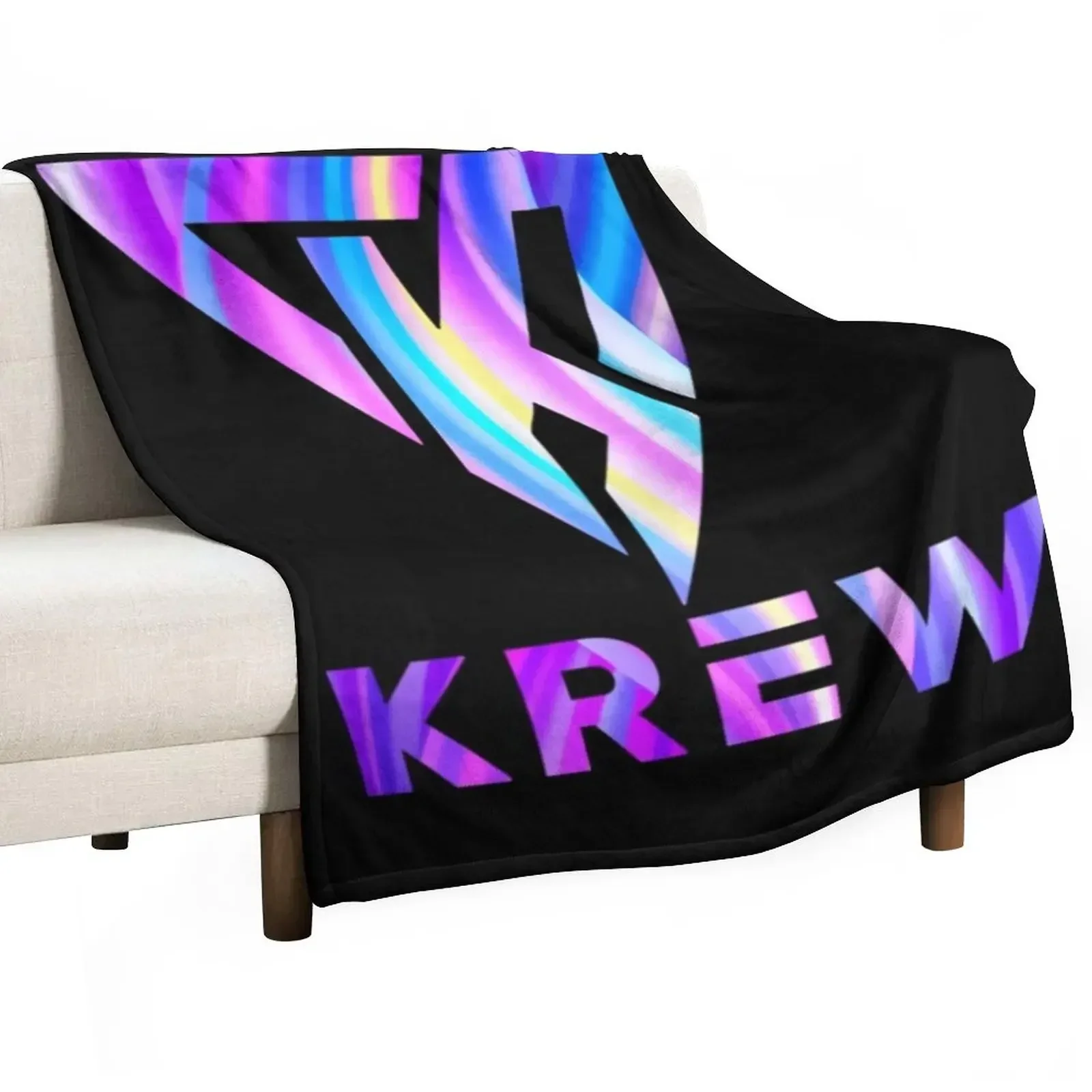 

Funneh And The Krew T-ShirtKrew Logo Fresh Throw Blanket Plaid on the sofa Blankets For Baby Stuffeds Blankets