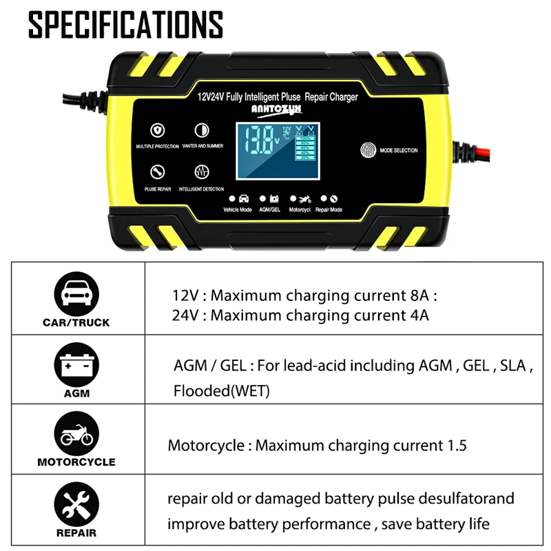 Us Eu 12 24V 8A ġ ũ ޽  Lcd , Lcd ͸  ڵ  ͸ 