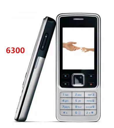 

Original 6300 Mobile Phone cellphone & Russian Arabic Hebrew English Keyboard Unlocked Free shipping