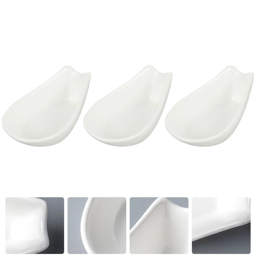 Spoon Rest Holder Stove Ceramic Kitchen Spatula White Ladle Coffee