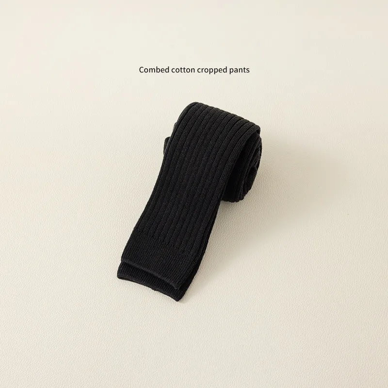 Spring Autumn Baby Pants Toddler Girl Leggings Tights Solid Cotton Stretch Kids Children Knitting Trousers 1-10 Years girl leggings kids tights