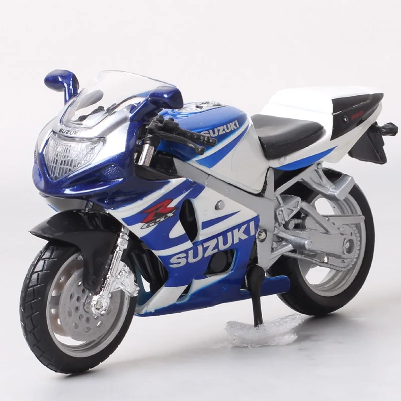 1/18 Scale Mini Children's Bburago SUZUKI GSX R750 GSX-R750 Bike Diecast Model Sport Motorcycle Kids Toy Souvenir Of Collectible masito 1 12 scale suzuki gsx r750 gsxr750 model motorcycle racer diecasts