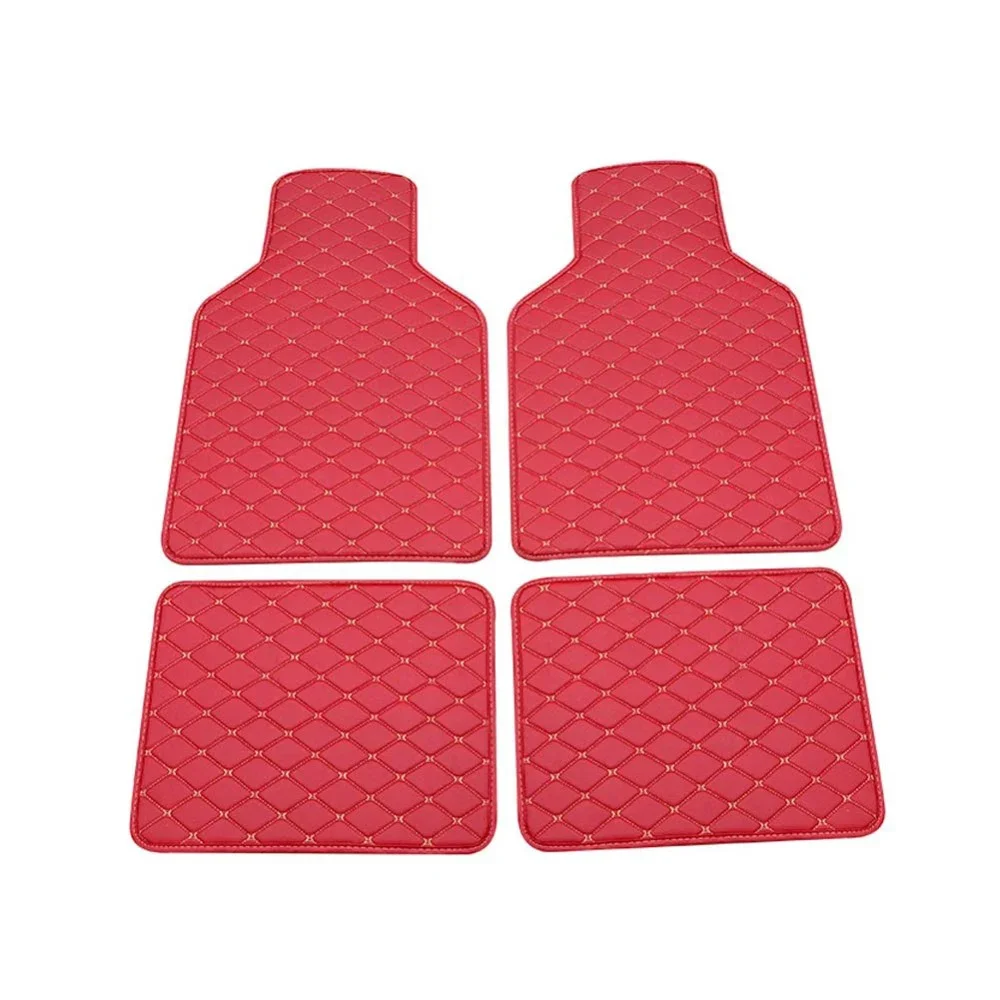 4Pcs Universal Car Floor Mats Carpet Mat Waterproof Anti-dirty Floor Mats For GREAT WALL M1 M2 M4 Hover H3 X200 Hover H6 Car Floor Mats Floor Mats