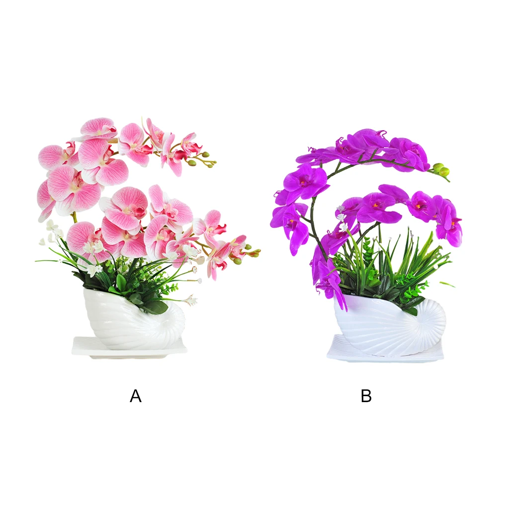 

Artificial Orchid Fake Bonsai Plants Dried Flowers Decoration Home