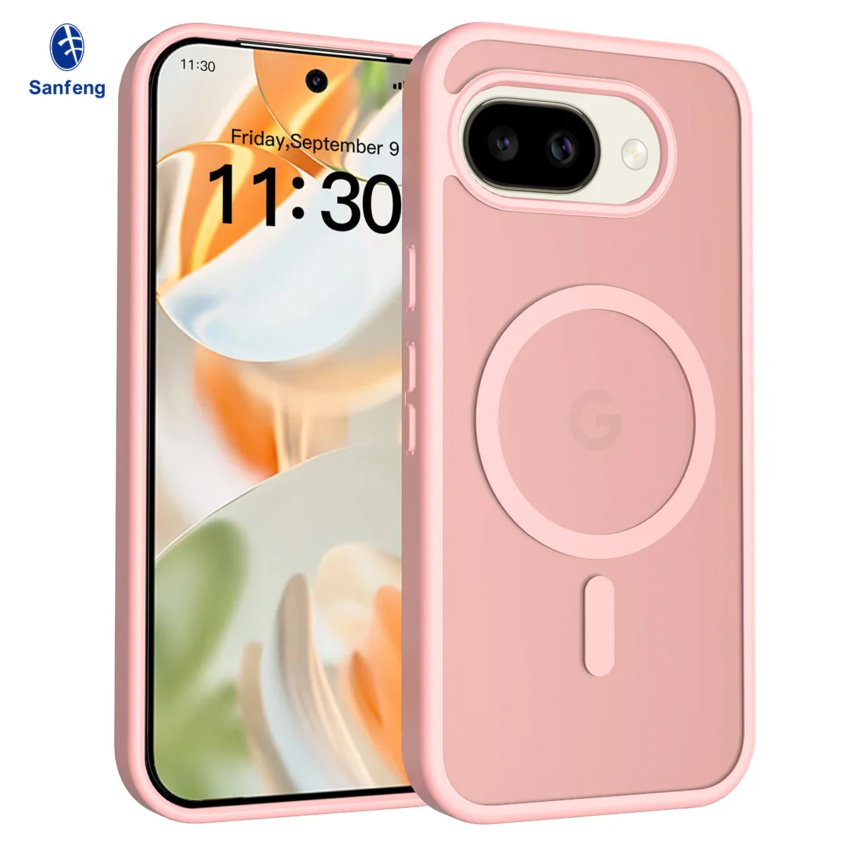 Translucent Matte Magnetic Wireless Charging Case - Candy Color Slim Cover