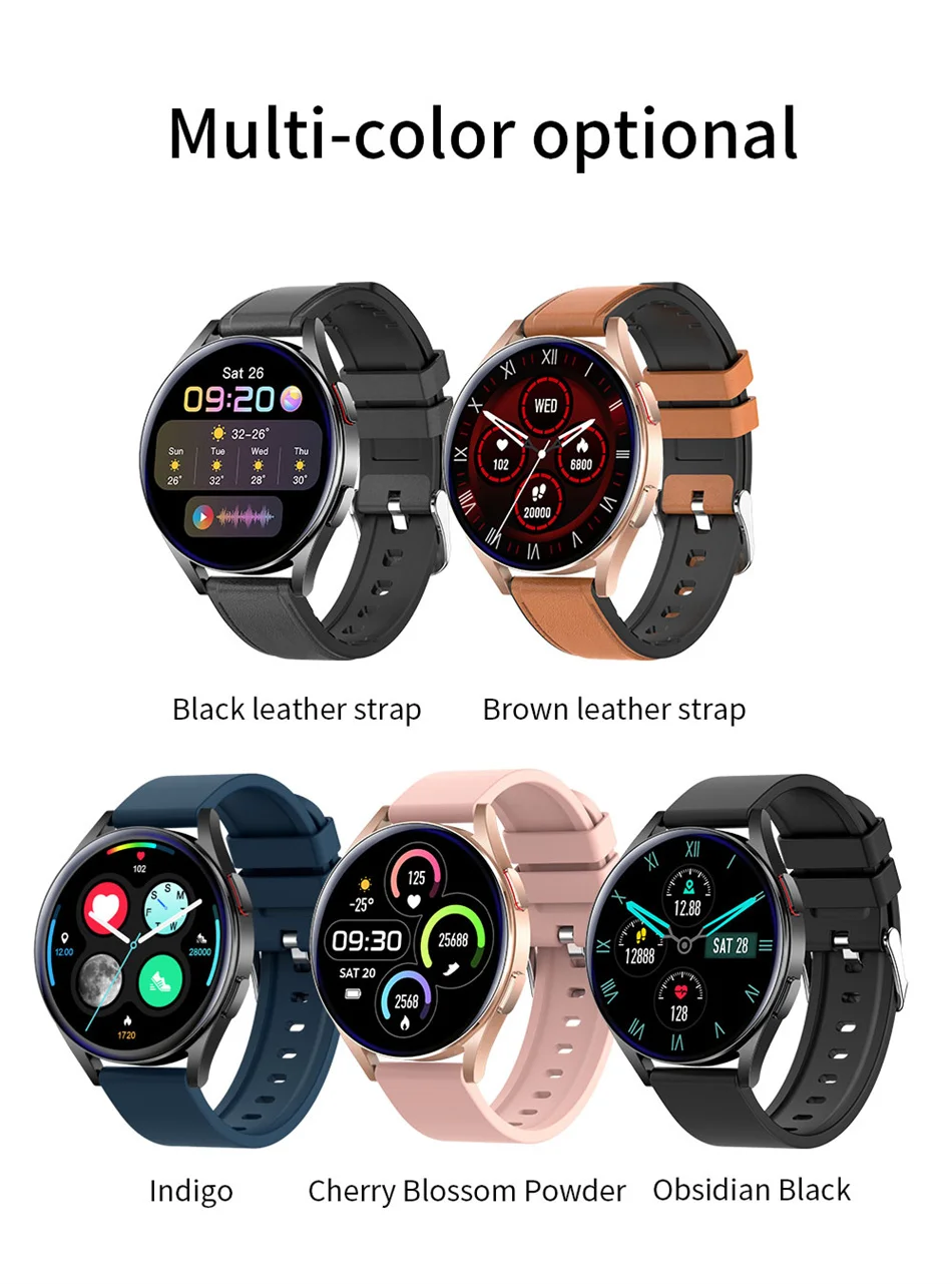 2022New Bluetooth Call Smart Watch Men Women Custom Watch Face Voice Assistant 1.32 Inch Display 360*360 HD Watch Man Smartwatch