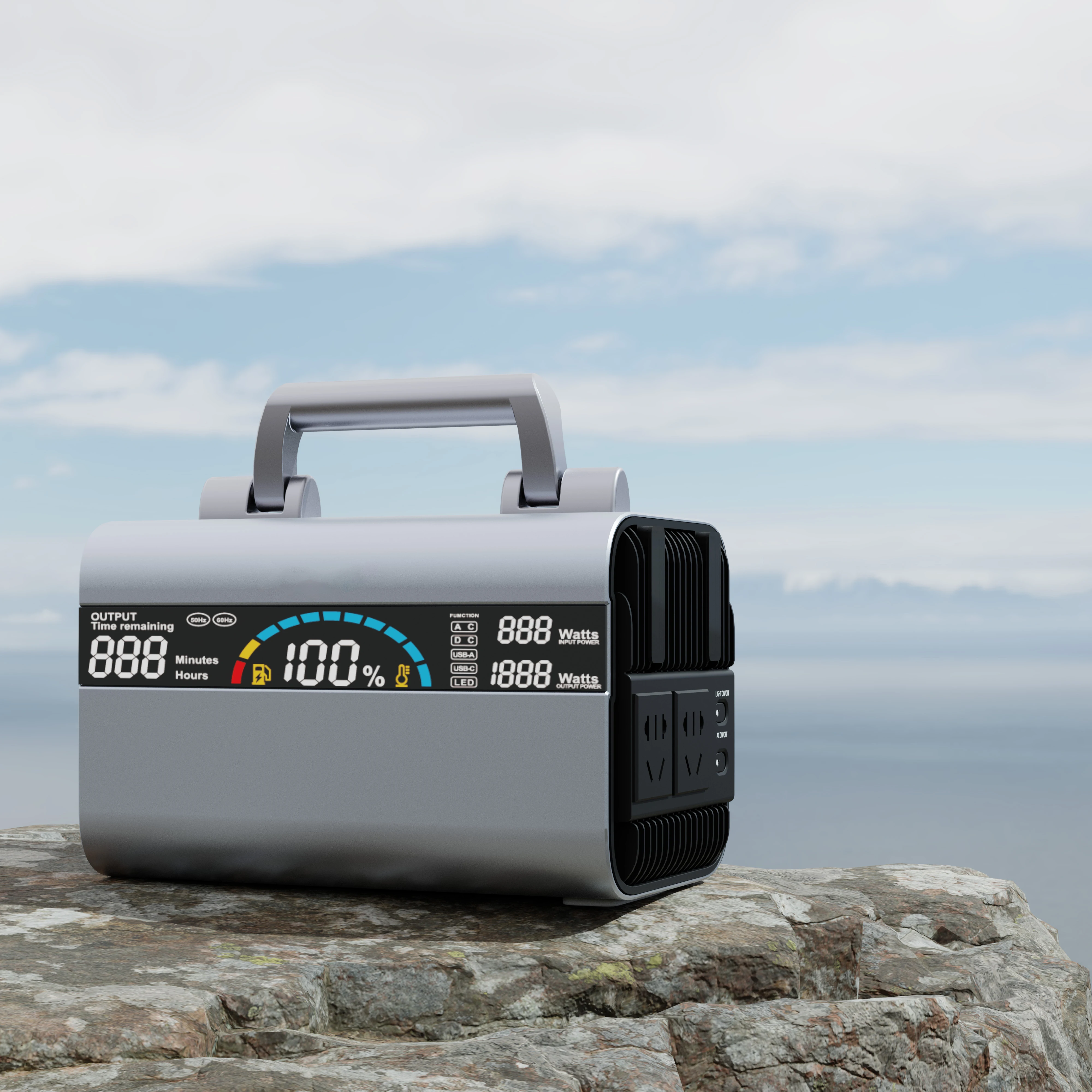 

Outdoor Power Supply 600W Portable Battery For Outdoors With Different Power Bank Mobile Charger Emergency Power Supply