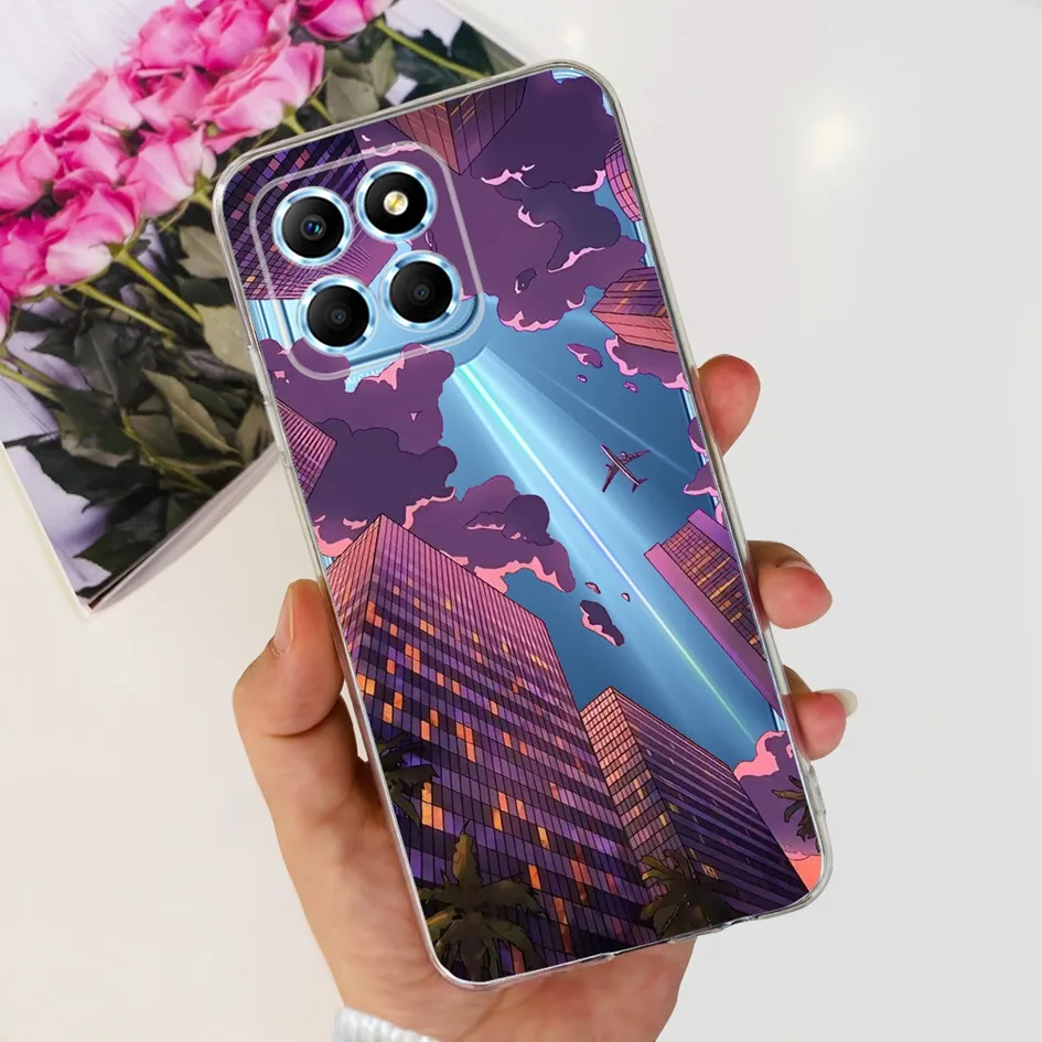 Fashion Butterfly Flower Soft Silicone Shockproof Phone Case Cover