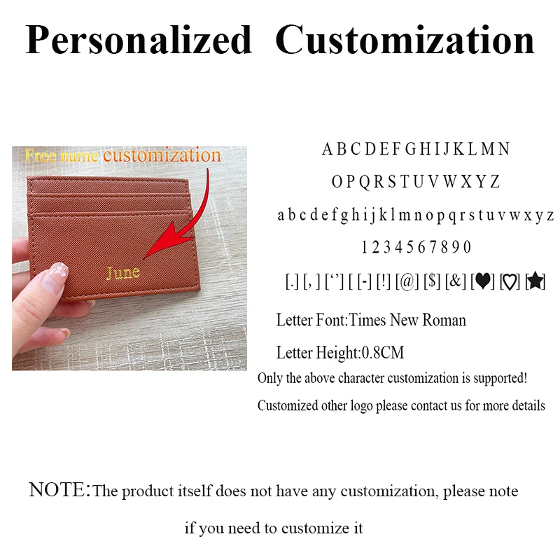Wallet Card Holder Leather Wallet Credit Card Wallet Credit Card Holder Card Holder Card Wallet Id Card Case Business Card Holder Id Card Holder Document Card Wallet Wallet Card Bag Custom Letters Men PU Leather Credit Card Holder Personalize Initials Slim Card Wallet Monogram Name Case Women DIY Present