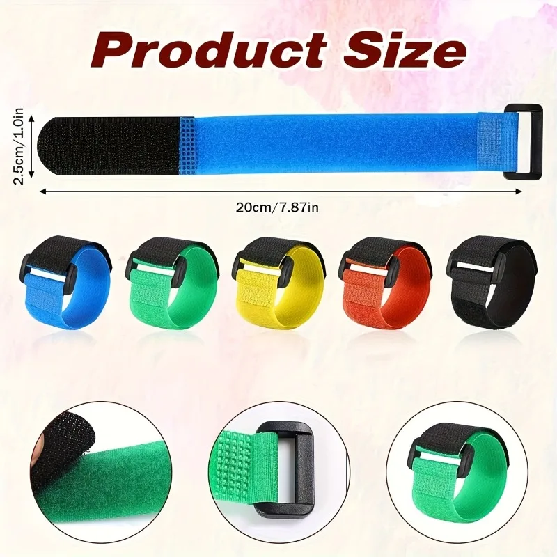 10pcs/set Cable Straps Reusable Cable Organizer Desk Wire Winder Cable Tie Organizer Data Line Protection Storage Gadget