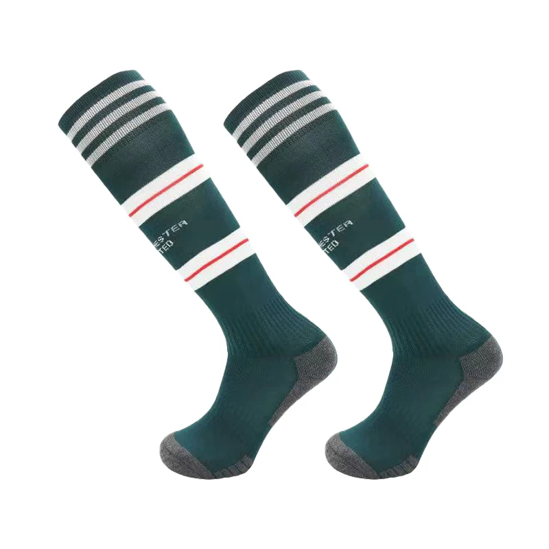 23-24 Season European Football Club Styles Children Adults Soccer Socks Boys Kid's Long Knee High Towel Bottom Sports Sock soccer socks