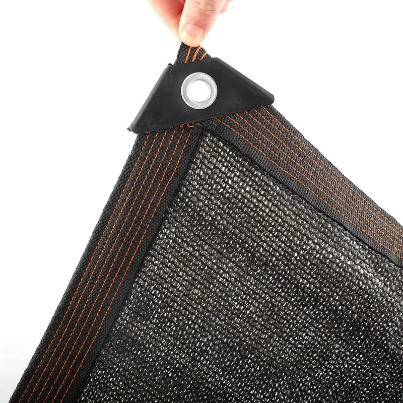 3PIN Schwarz Sonnenschirm Netze Pflanzen Sukkulenten Abdeckung Schuppen Zaun Privatsphäre Screen Gewächshaus Schattierung Segel Anti-Uv Stoff Schatten Shelter – Detail 9