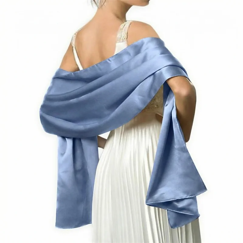 Luxuriöser Seidenschal mit Farbverlauf für Damen, Marken-Schals und -Tücher, Bandana, Kopftuch, Modischer Hijab, Hochzeits-Poncho 2026 – Detail 11