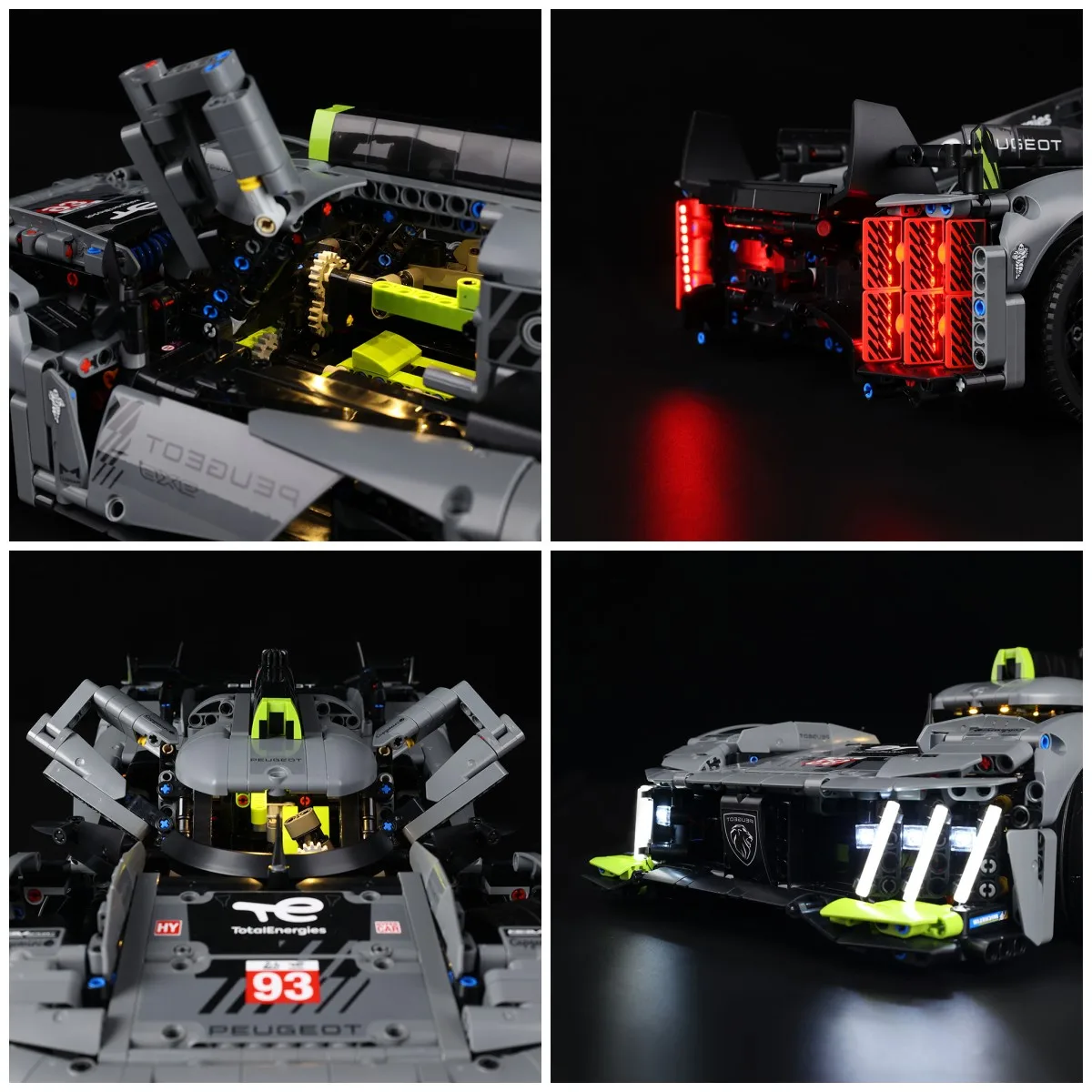 LED Licht Set für Lego 42156 Technic Peugeot 9X8 24H Le Mans