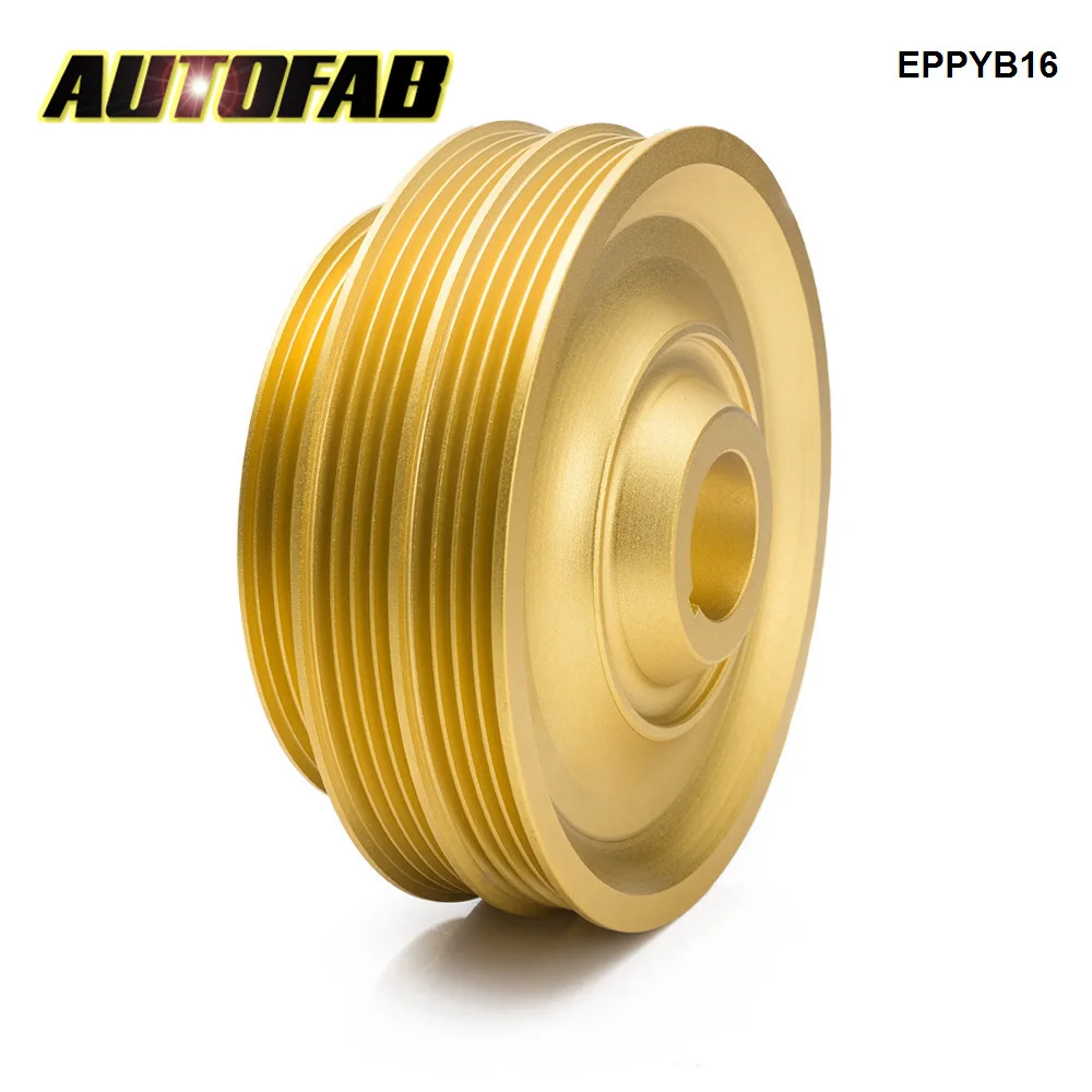 AUTOFAB Aluminum Underdrive Crankshaft Pulley EPPYB16 For Honda 99-01 94-01 B18 B16 Civic Jdm