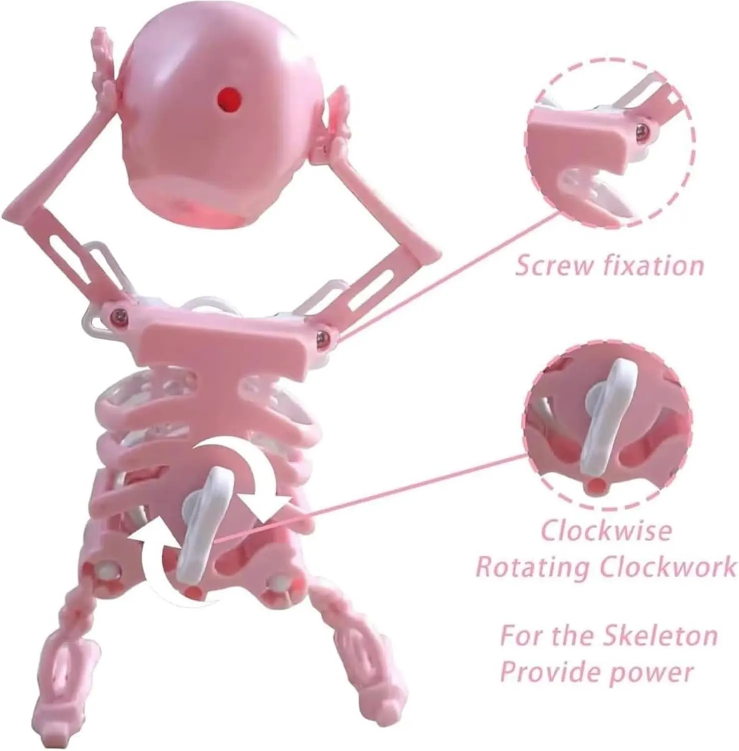 Halloween Wind Up Skeleton Toy for Spooky Party Scenes