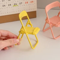 1PC Mini Chair Shape Mobile Phone Stand Portable Cute Colorful Adjustable Folding Stool Lazy Phone Desktop Holder For Cell Phone - Image 4