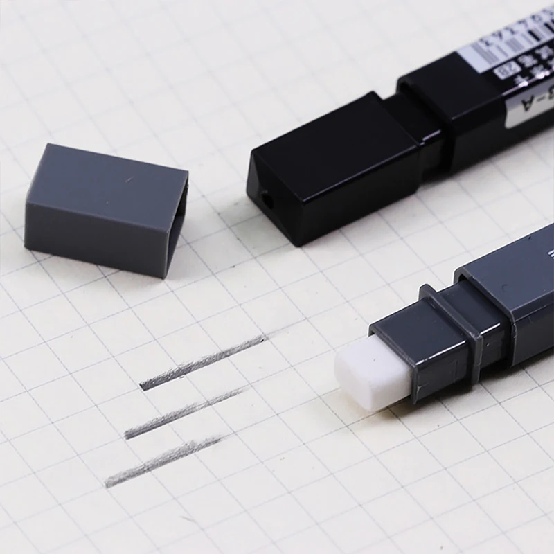 Thick Flat Head Mechanical Pencil Drawing 2B with Refills Pencil Office Supplies Writing Automatic Office School Supplies 3