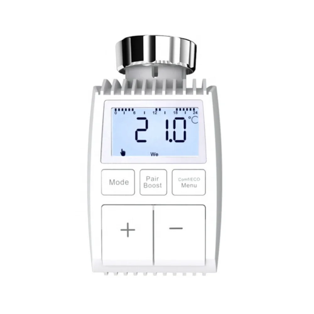 Newest Voice Control TRV Programmable Wireless Energy Saving Intelligent TV01 Heating Water Tuya Smart Zigbee App Radiator Valve tuya smart wifi constant temperature radiator valve app wireless timing zigbee radiator constant temperature thermostat