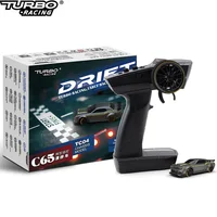 Turbo Racing 1:76 C65 Drift RC Car With Gyro Radio Full Proportional Remote Control Toys RTR Desktop Toys For Adults and Kids 1