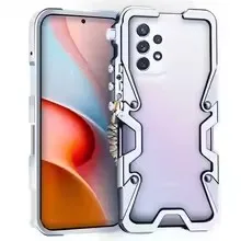 Luxury Aluminum Metal Bumper Shockproof Phone Case Cover - Galaxy A54 4G 5G (Silver)