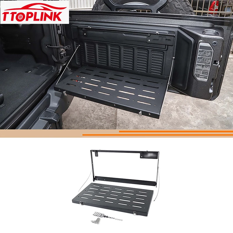 

Interior Rear Tailgate Storage Rack Trunk Cargo Shelf Luggage Storage for Jeep Wrangler JL 2018 Up Car Accessories