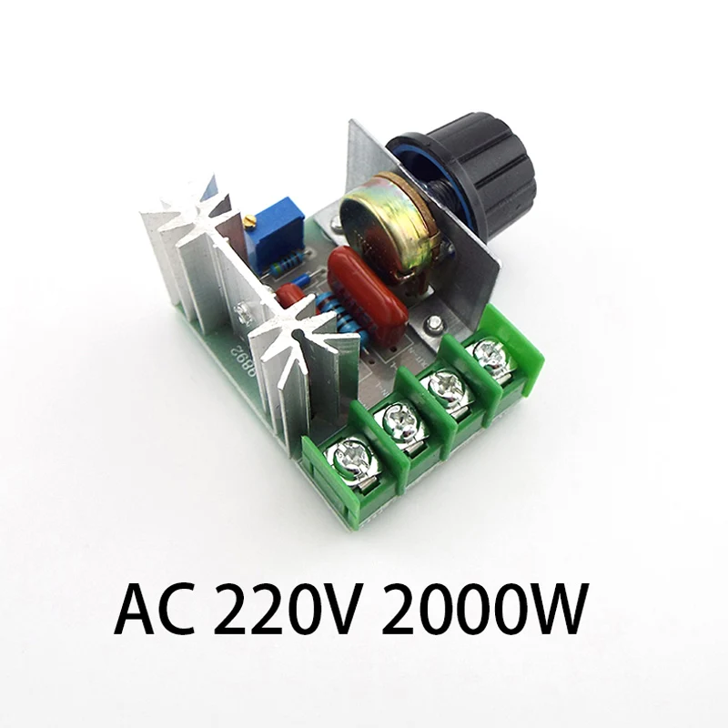 AC 220V 2000W SCR 전압 조정기 조광 조광기 속도 전력 컨트롤러 온도 ..