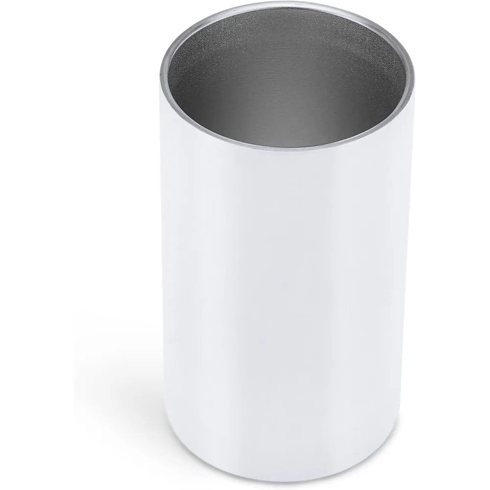 14 oz stainless steel insulated cup with splash cover and straw, suitable for hot cold drinks, heat transfer vinyl, 25 pieces