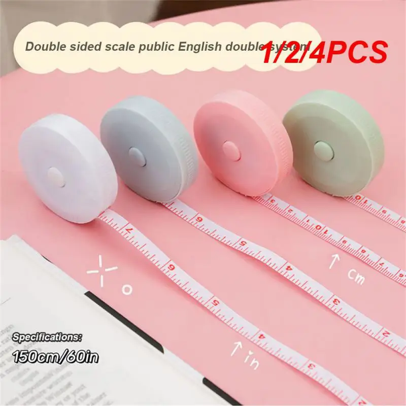 

1/2/4PCS 150cm/60inch Soft Measures Body Measuring Ruler Clothing Size Centimeter Meter Sewing Measurement Sewing Tools
