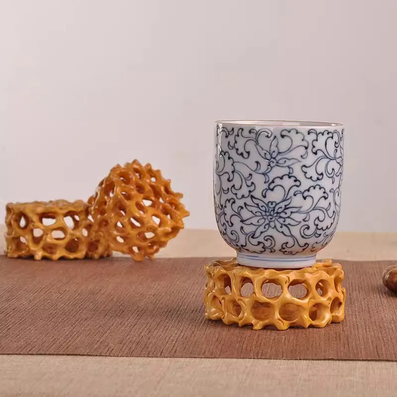 Solid Wood Teapot Decoration Base, Bonsai Base, Bracket, Bracket, Stone, Jade, Yixing, Clay, Miniature