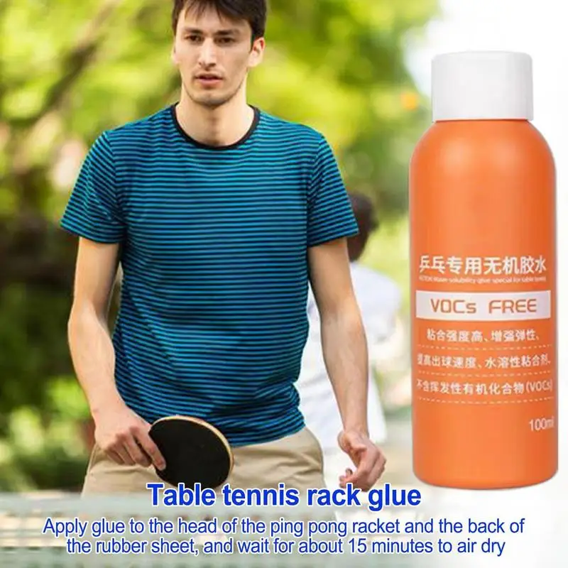 

100ml Table Tennis Racket Water Glue Rubbers Table Tennis Liquid Glue Ping Pong Accessories