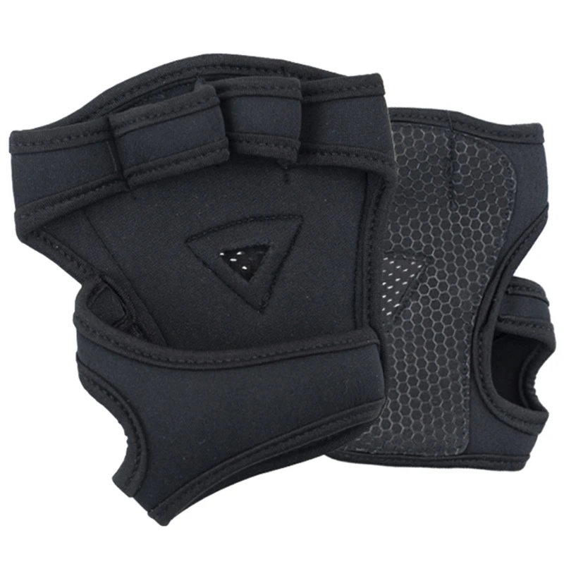 N0HA 2Pcs Silicone Four Finger Workout Glove Weight Training Gloves Gym Gloves Weight Lifting Gloves for Men Women 3