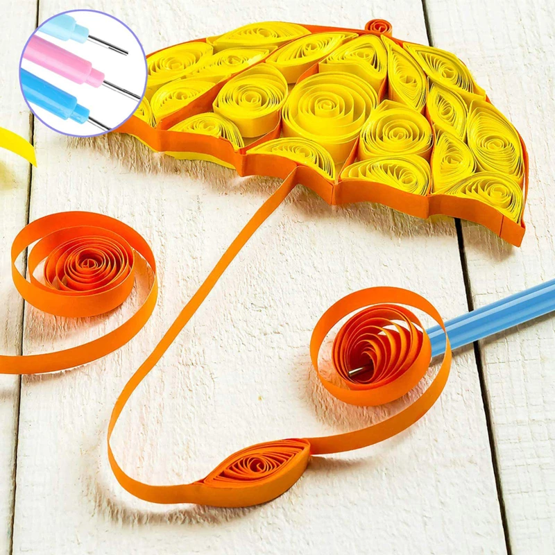 Scrapbook Punch Tool Paper Crimper Tool DIY Craft Materials Paper Quilling Tools Slotted Kit Handmade Rolling Curling Quilling Needle Pen for Art Crafting DIY Cardmaking Project