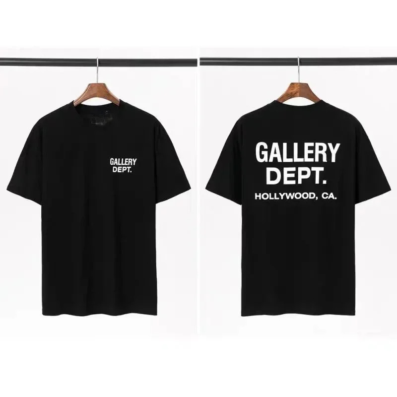 2026 새로운 남성용 GALLERY DEPT 티셔츠 프린트 라지 스트리트웨어 티셔츠 여름 캐주얼 반팔 탑 트렌디 고품질