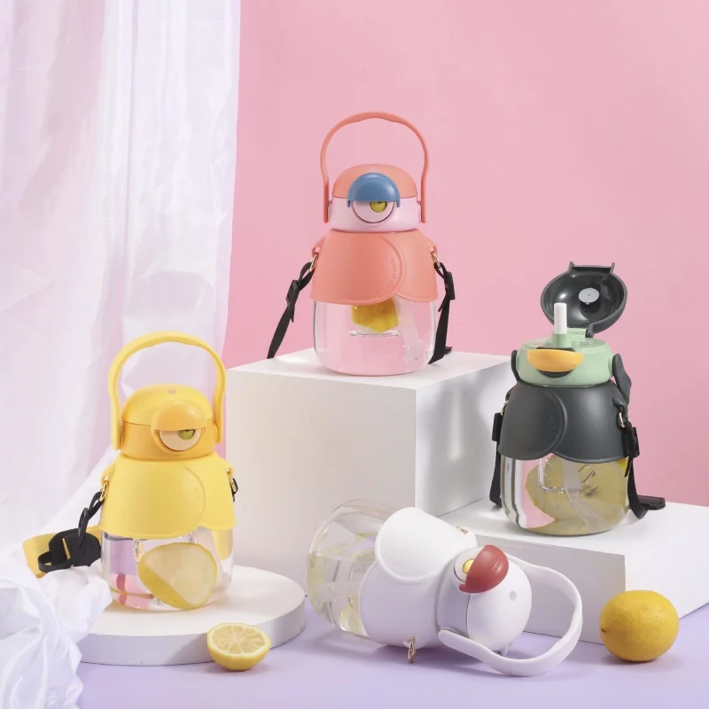 

Large Capacity Tea Brewing Water Cup Cute Girl Good-looking Portable Big Belly Drinking Bottle High Temperature Resistant Cartoo
